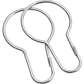 Sealskin Hooks Metal (set of 12), Aluminium, 4 x 7.5 cm