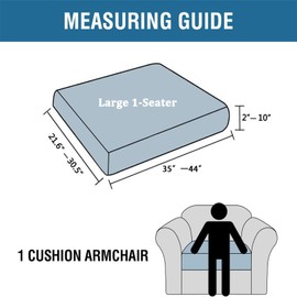 Stretch Velvet Sofa Seat Cushion Cover, Removable Sofa Couch Covers with Elastic Bottom, Washable Furniture Slipcovers Protector for Kids and Pets (Large 1-Seater,Brown)