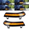 Pair Turn Signal Lights Rear View Mirror Blinker Dynamic Flowing