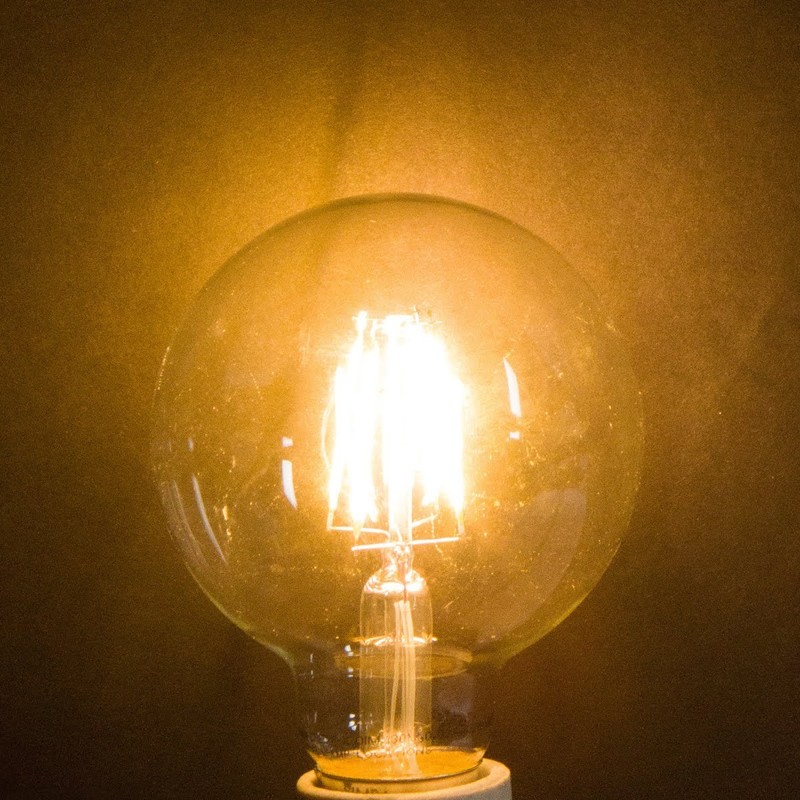 Simba Lighting LED Edison Vintage Vanity Globe Filament G25 (G80)