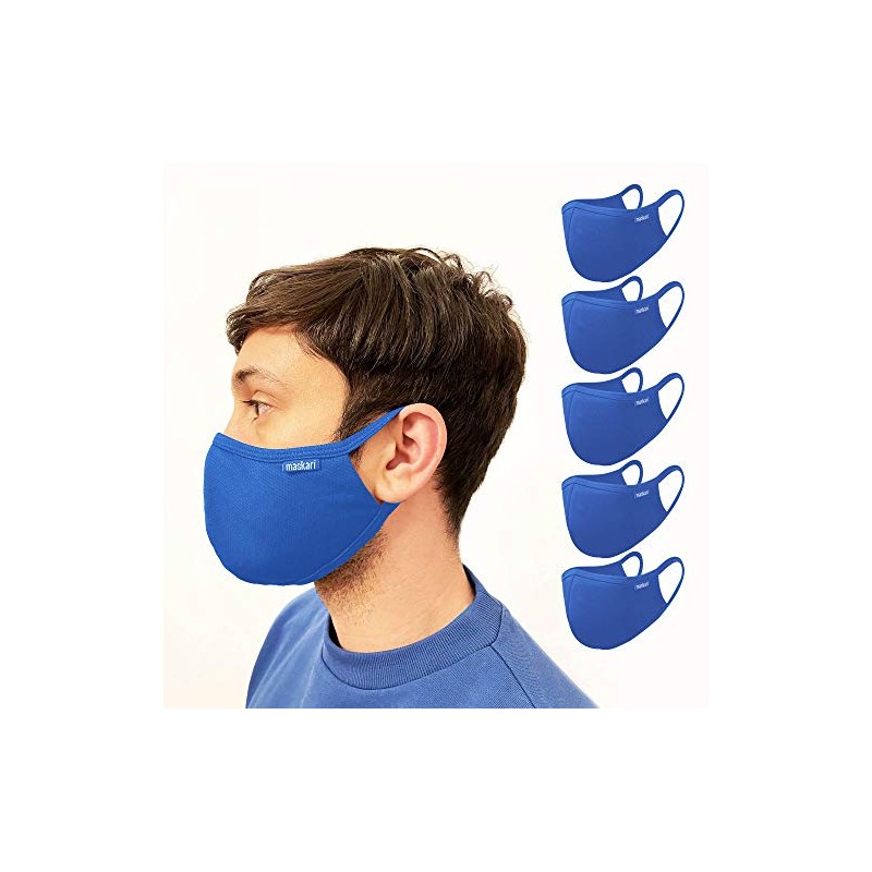 Maskari Maskari Royal Blue Reusable Face Mask | Face Masks