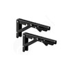 Dihl 2X Folding Shelf Brackets, 8 Inch, Space Saving Heavy