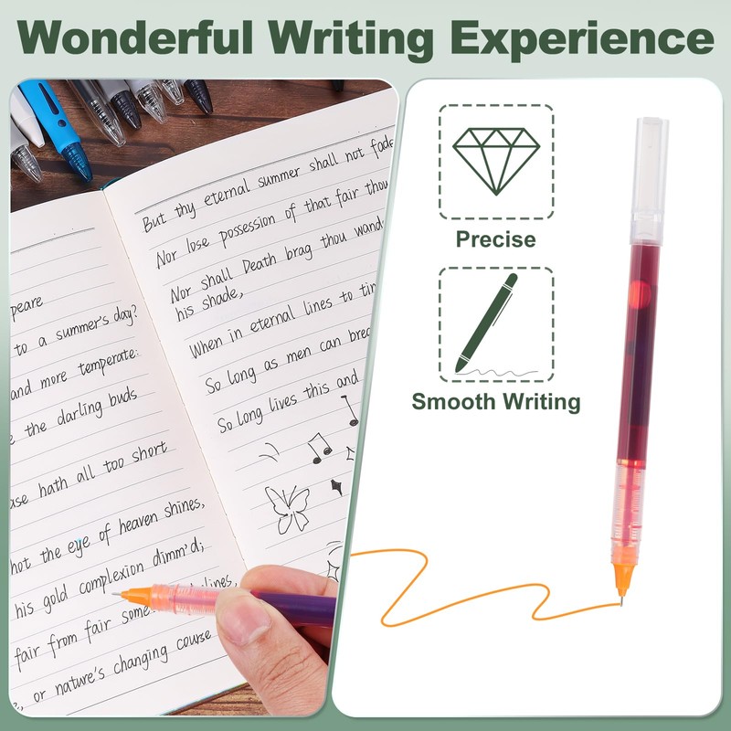 M&G Gel Pen Medium Tip 0.5mm Pack of 24 Quick