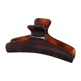 Righe e Pois Große Haarspange aus ABS-Kunststoff, Schildkrötenbraun, 10 cm, hergestellt in Frankreich, Haarklammer, groß, 1 Stück