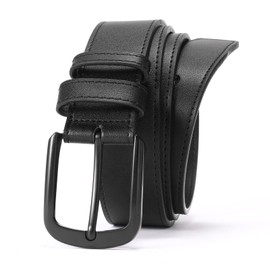 SENDEFN Men's Casual Leather Jeans Belt Dress Classic and Fashion for Men 1.5" Wide with Gift Box