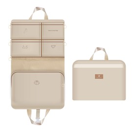 Yowmina Luggage Organizer Bags - Compression Packing Cubes Large, Lightweight Organizers Bag Set for Travel Essentials for Luggage(Beige)