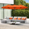 ABCCANOPY 15FT Double-Sided Aluminum Table Patio Umbrella Garden Large Umbrella,Swimming