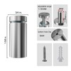 4 Pack Sign Standoff Screws 3/4" x 1-5/8" Stainless Steel