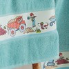 Erwin Müller Walk-Frottier Children's Bath Towel with Construction Site Border