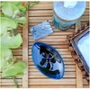 LungMongKol Shop Ceramic Soap Dish with Self Draining Tray for