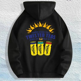 Twisted Teas & Double D's" Graphic Hoodie 100% Cotton US Warehouse 7 ColorsColor: Khaki, Size: S