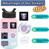 Lydosoco Cool Black Purple Stickers Pack 60Pcs Trendy Aesthetic Stickers