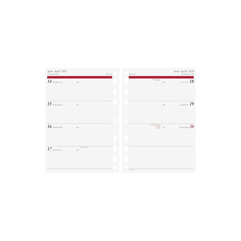 rido/idé Weekly Calendar Timing 1 2026 | A5