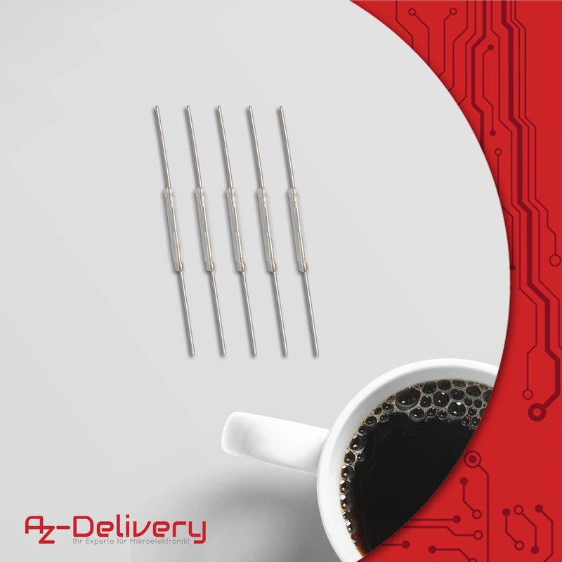 AZ Delivery 50 Pieces N/O Reed Switch Magnetic Switch 2
