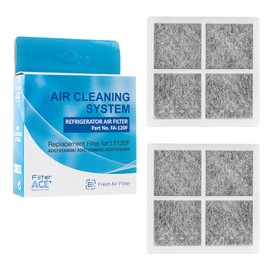 ACE+ FA-120F | Air Filter for Refrigerator, Compatible with LG Pure N Fresh ADQ73214405 ADQ73214404 ADQ73214408 Antibacterial Pur Air Fridge Filter (Pack of 2)