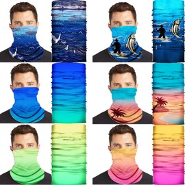 Neck Gaiter Sun UV Protection,Gator Face Cover Mask Balaclava for Men Women Girls Boys, Cooling Scarf Mask Breathable Bandana Neck Warmer Headband Headwear,Head Wrap for Outdoors Motorcycle Cycling
