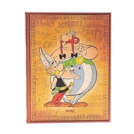 Paperblanks Asterix & Obelix 12 Month Calendar 2025 Ultra Day Overview Elastic Band Closure