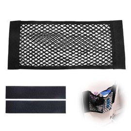 XURJUMI Boot Net Bag, 50 x 25 cm Organiser Net with 2 Velcro for Car Storage and Storage, Car Accessories Interior