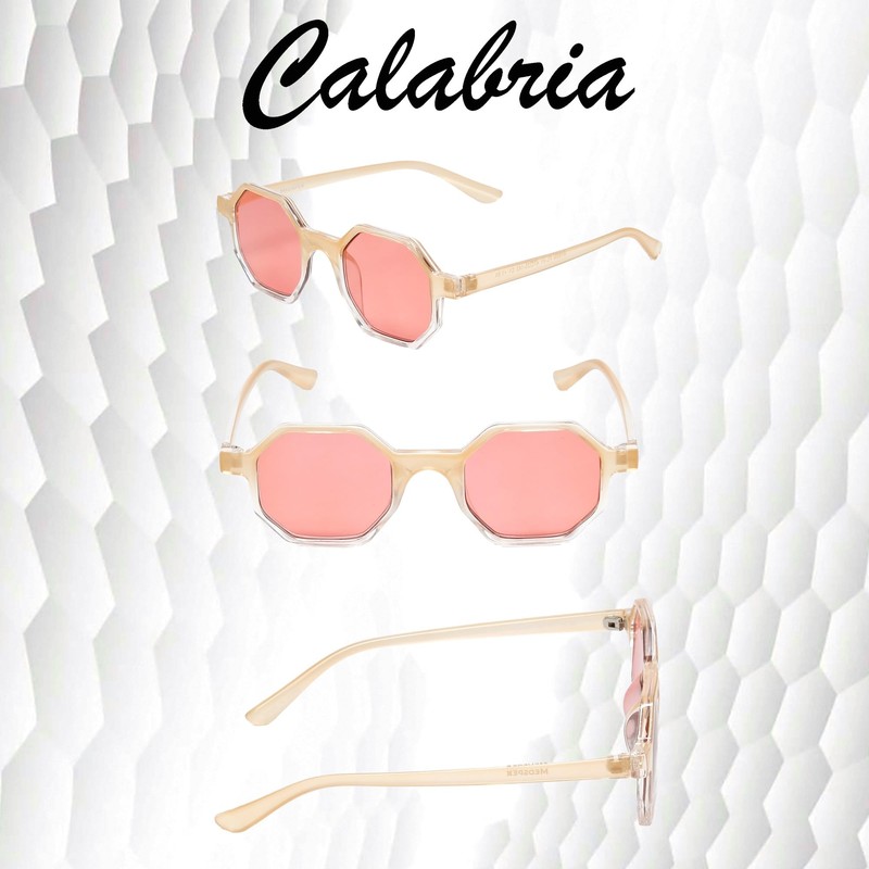 Medspex R786M FL-41 Reading Glasses +2.25 Tan Crystal Pink Migraine