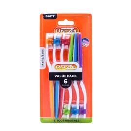 Ora-Zen 6-Each Soft Toothbrush