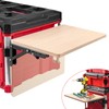 Heavy Duty Foldable Work Table Compatible with Milwaukee Packout Toolbox,Side