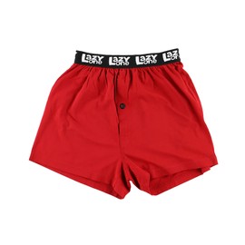 Lazy One Funny Boxers, Novelty Boxer Shorts, Humorous Underwear, Gag Gifts for Men, Train, Railroad, Engine, Smelly, Gas, Fart (Blowin' Steam, Large)