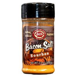 J&D's Bacon Salt, Bourbon, 2.5 Ounce, Bacon Flavored Seasoning, Kosher, Vegetarian