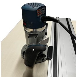 Guide Rail Adapter for Bosch 1617 Router - Made in USA (Plunge Base)