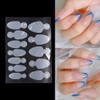 Nails Mold Sticker 4Sheets Silicone Nails Mold Pads Dual Form