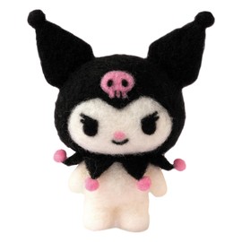 Hamanaka H468-000-114 Wool Felt Kit, Needle Felt, Made with Sanrio Characters KUROMI