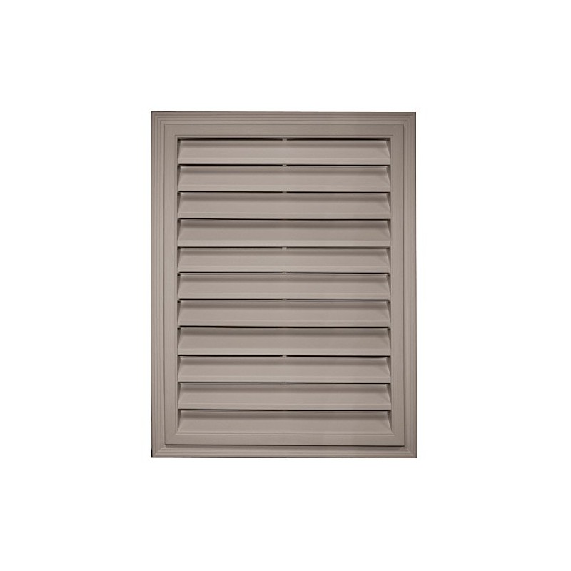 Builders Edge 120061824008 18" x 24" Rectangular Vent 008, Clay