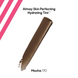 Almay Hydrating Liquid Foundation Tint, Lightweight with Light Coverage, Naturally Dewy Finish, Hypoallergenic, Dermatologist TestedFragrance Free, 170 Mocha, 0.94 fl oz.