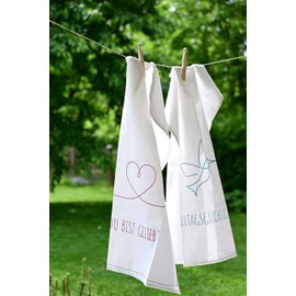 Tea Towel Set "Du bist geliebt" (German Language)