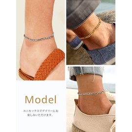 Anklet, Unisex, Popular, Surgical Stainless Steel, Hypoallergenic, Simple, Stylish, Unisex, Pair Accessories, Stainless Steel