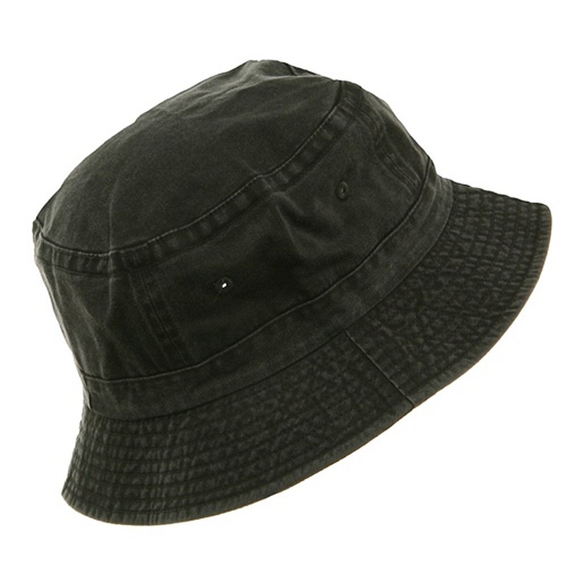 Cameo Pigment Dyed Bucket Hat-Charcoal