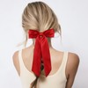 WantGor Long Tail Bow Hair Clips, Hair Ribbon Bows Satin