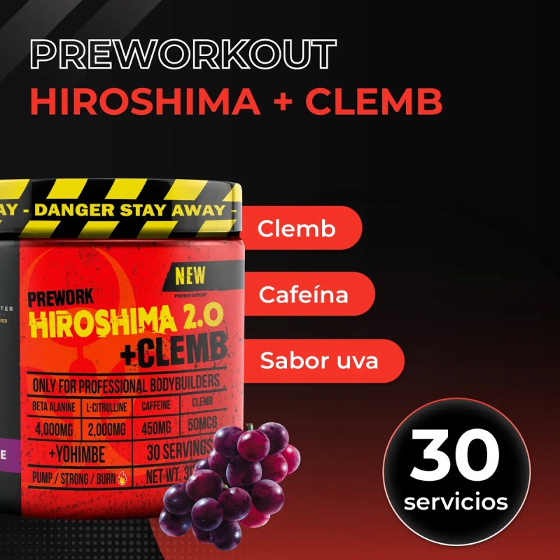 Preentrenador Workout Hiroshima Clemb Oxido 30 Servicios