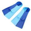2pcs Swim Fins 2 Colour Blue Silicone Anti Slip Swimming