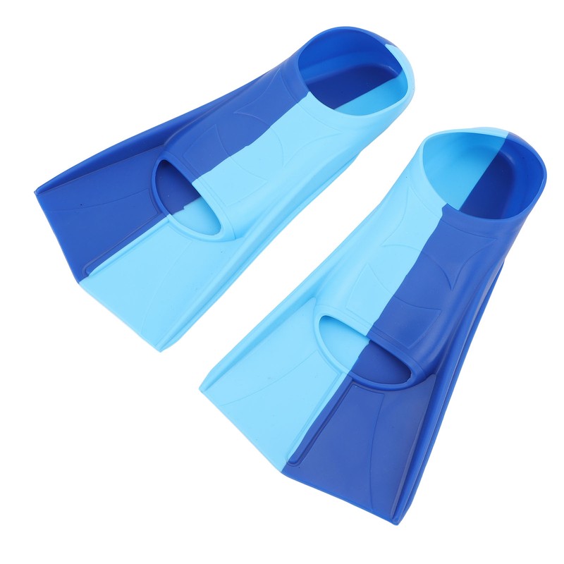 2pcs Swim Fins 2 Colour Blue Silicone Anti Slip Swimming