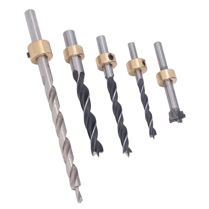 5Pcs Pocket Hole Drill Bit 3 Knife Points High Speed