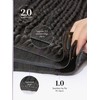 LUVME Invisible Clip ins Hair Extensions Deep Kinky Curly Real