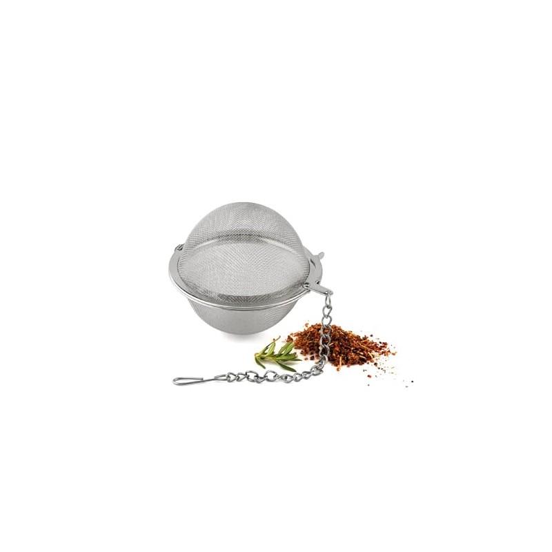Weis Tee-Kugel, Edelstahl, Silber, 13 x 6.5 x 6.5 cm