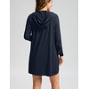 G GRADUAL Chamarra Larga Con Capucha UPF 50+ Para Mujer,