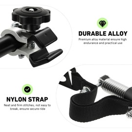 VOSAREA Universal Bike Trailer Hitch Quick Release Bike Trailer Coupler Adapter Attachment Steel Left Connection for Children Child Pet Cargo Bike Trailer