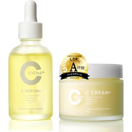 【Dense Beauty Serum】 CVITAS Plus Vitamin C Azelaic Acid Retinol Bakuchiol 50ml C SERUM+ Serum Beauty Essence (Approx. 2 Months Supply) Pore Care Citrus Fragrance Sea Vitas CVITAS + (C Serum+ & C Cream