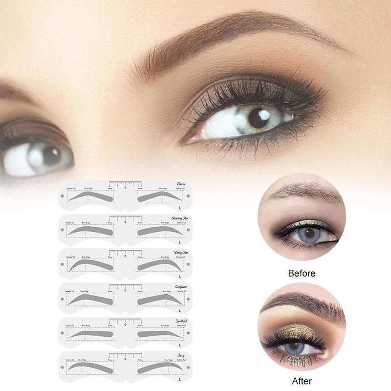 KKPLZZ Plastic Eyebrow Mold, PEVA Soft Shaper DIY Model With