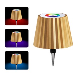 Sandalizea Wireless Bottle Lamp, 2024 Portable LED Table Lamp, 3 Color Stepless Dimming & RGB Bottle Light, IP54 Wireless Touch Table Lamp for Indoor and Outdoor for Family, Restaurant & Bar