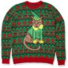 Blizzard Bay Men's Elf Cat Sweater, Green, Large