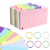 300 Revision Cards, 3.5" x 5" Index Cards with 6