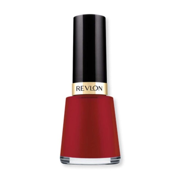 Revlon Nail Enamel, Chip Resistant Nail Polish, Glossy Shine Finish, in Red/Coral, 721 Raven Red, 0.5 oz